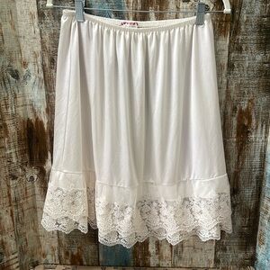 Altar'd State lace extender half slip skirt - Crean Colored Lace